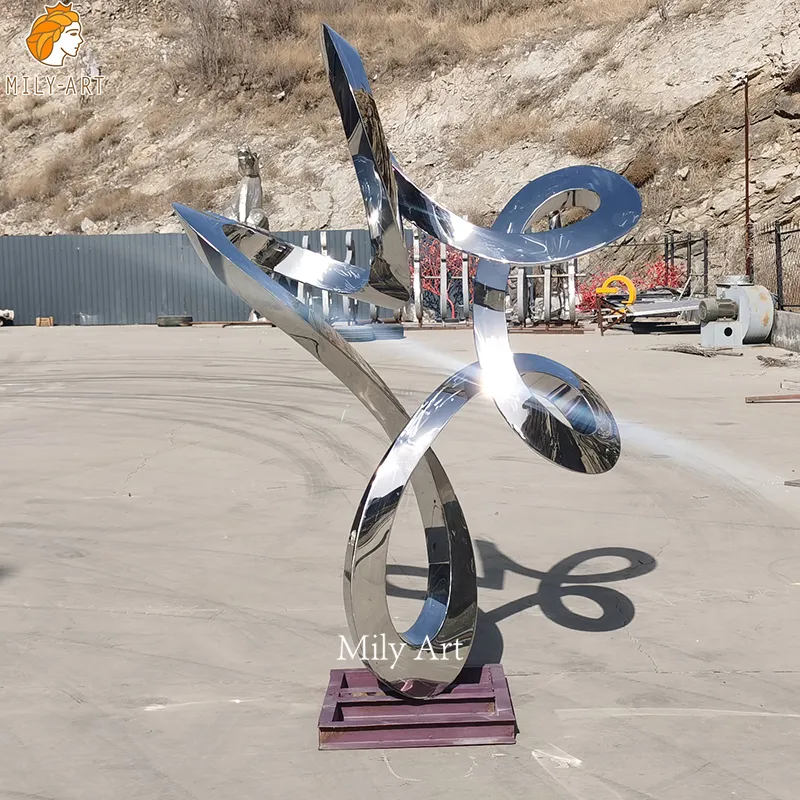 Customized Size Outdoor Garden Decoration Stainless Steel Abstract Sculpture