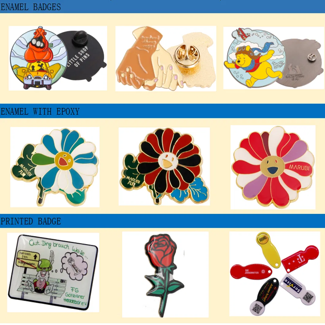 Customized Wholesale Commemorative Lapel Pin 3D Security Badge Zinc Alloy Metal Police Badge