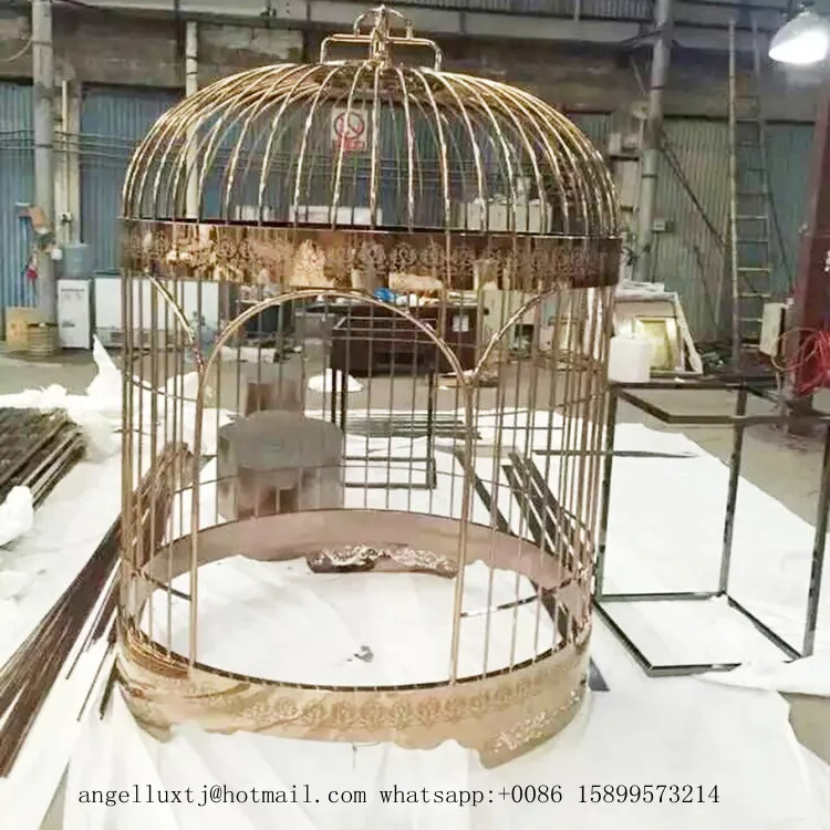 Decorative Stainless Steel Birdcage Frame, Custom Metal Fabrication Service
