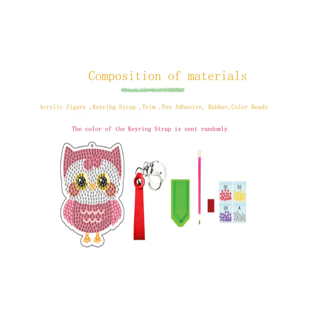 DIY Promotion Gift Educational Toys Handmade Crafts Acrylic Keyring Souvenir