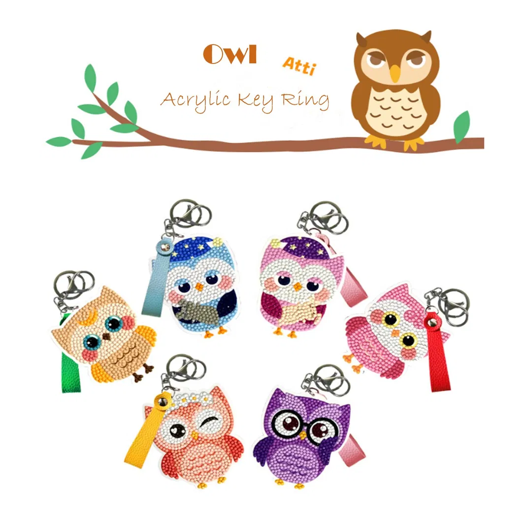 DIY Promotion Gift Educational Toys Handmade Crafts Acrylic Keyring Souvenir