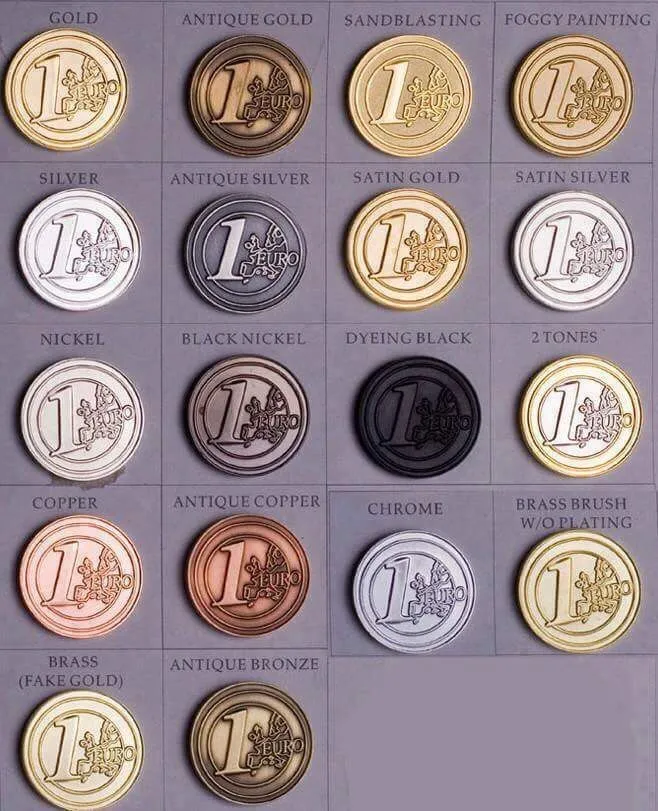 Double Side Antique Sliver Metal Coin for Anniversary Metal Coin