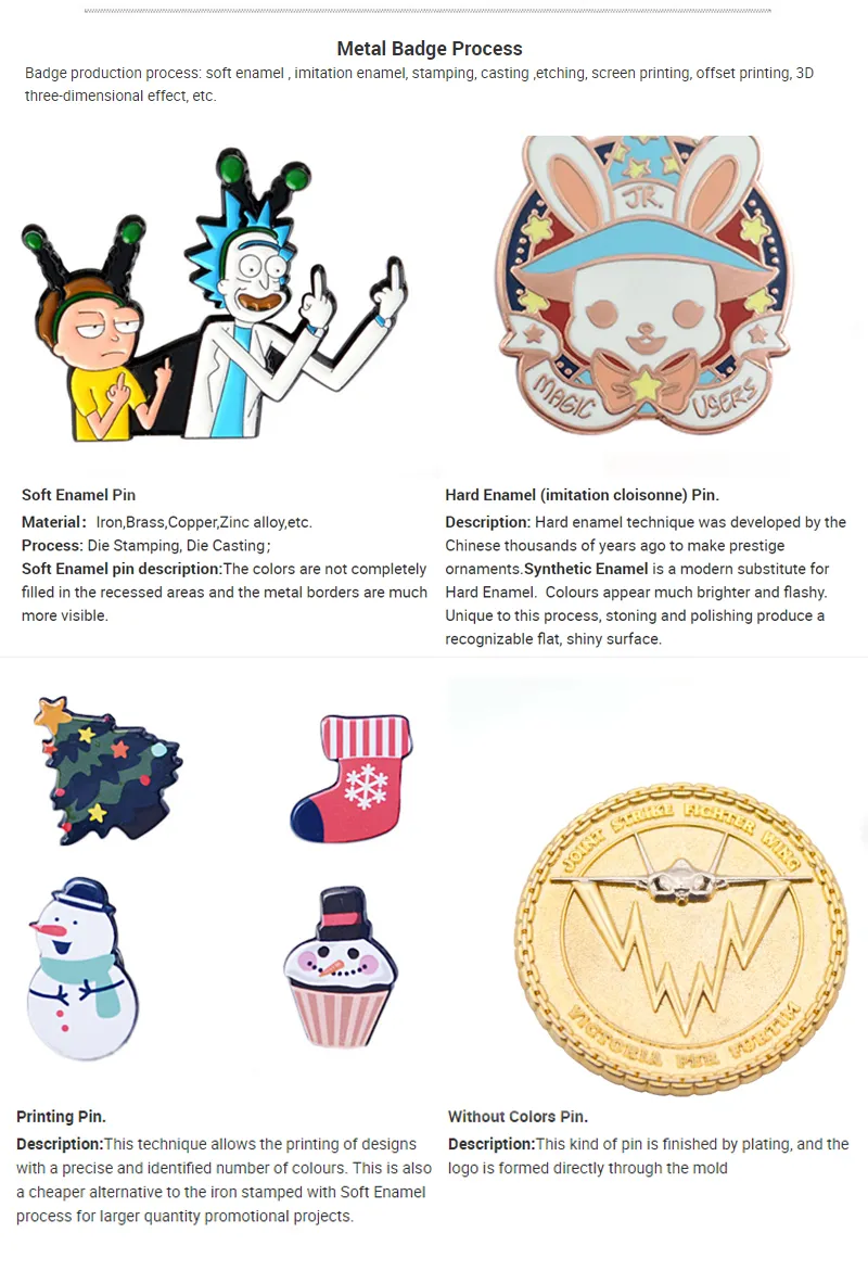 Factory Custom High Quality Enamel Metal Lapel Pins Custom Soft Hard Enamel Pin