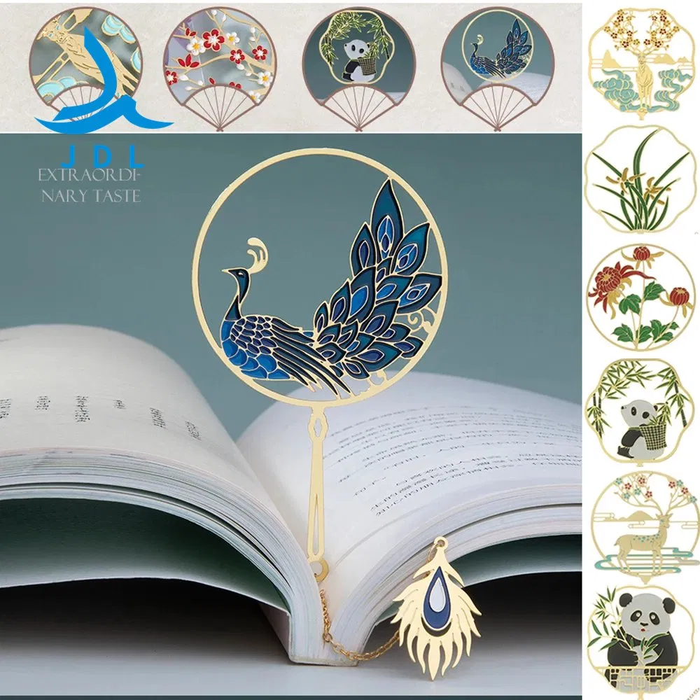 Factory Supply Custom Logo Zinc Alloy Silver Acrylic Blanks Aesthetic Magnetic Wooden Book Mark for Book Lovers