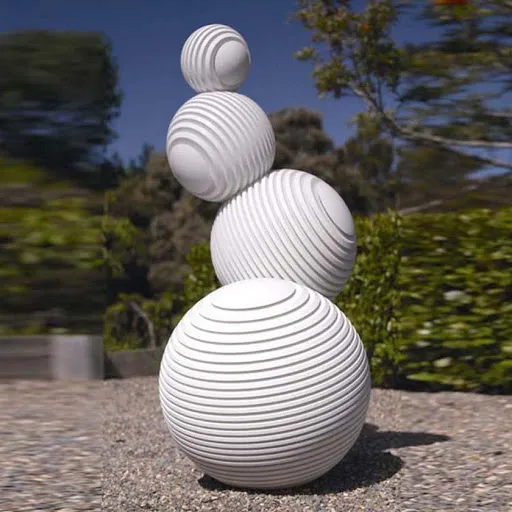 Famous Stainless Steel Metal Modern Sphere Sculpture Ball Statue with Factory Price