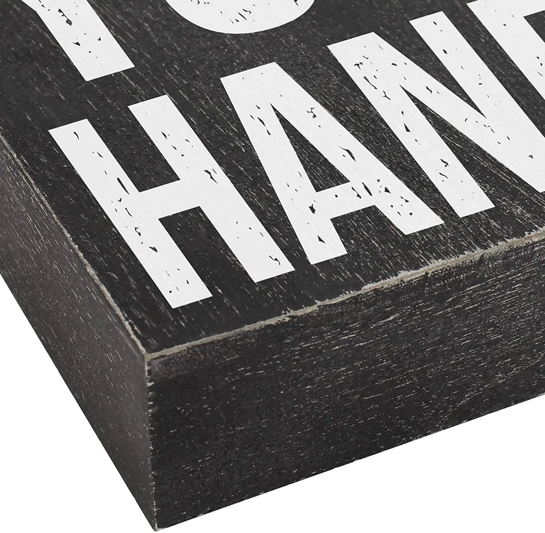 Farmhouse Bathroom Decor Sign, Framed Box Wooden Sign for Coffee Bar Sign Decoration with Sayings