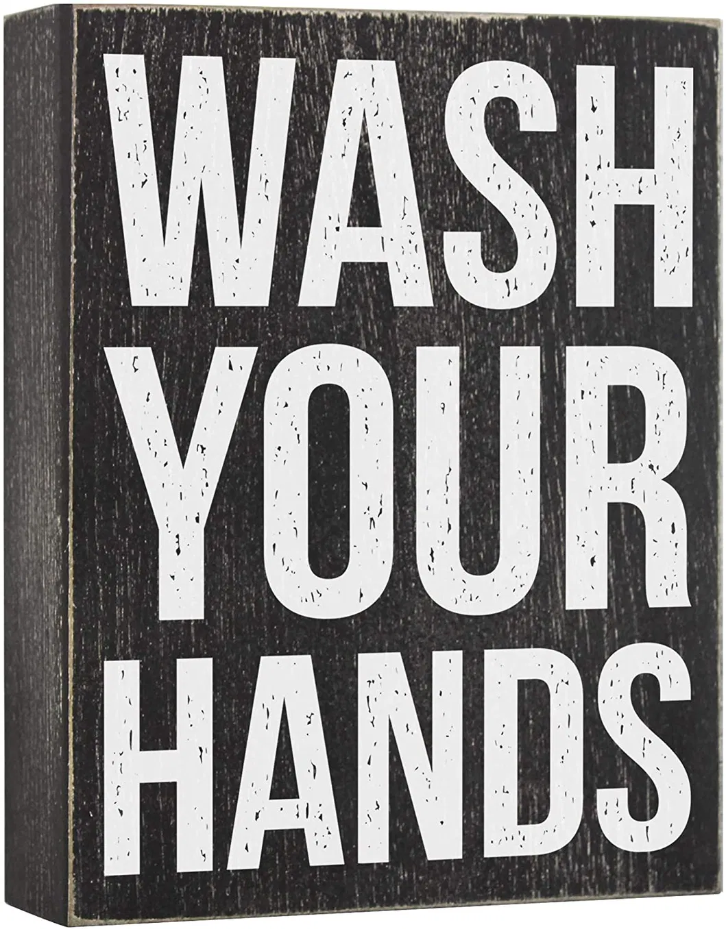 Farmhouse Bathroom Decor Sign, Framed Box Wooden Sign for Coffee Bar Sign Decoration with Sayings