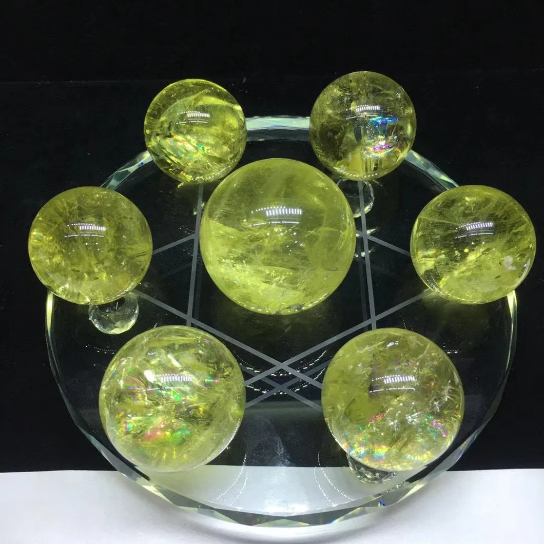 Fengshui Decoration Citrine Seven Star Array Natural Crystal