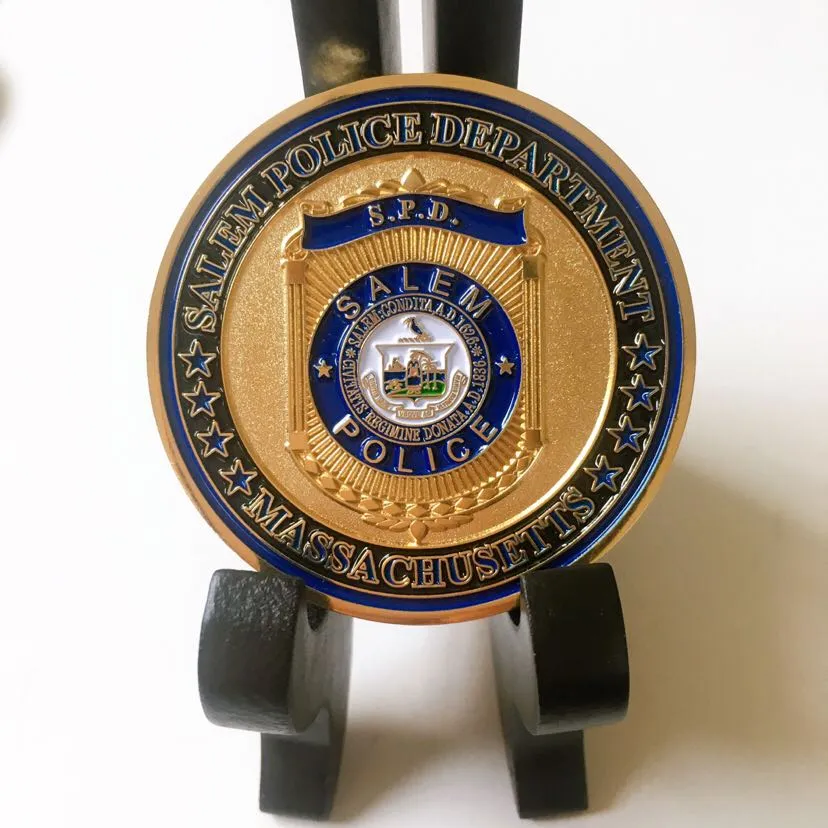Free Sample Cheap DIY Custom 3D Metal Craft Enamel Armor God Souvenir Spinning Spinner Nypd Seal Us Army Navy Chief Cia Security Police Military Challenge Coin