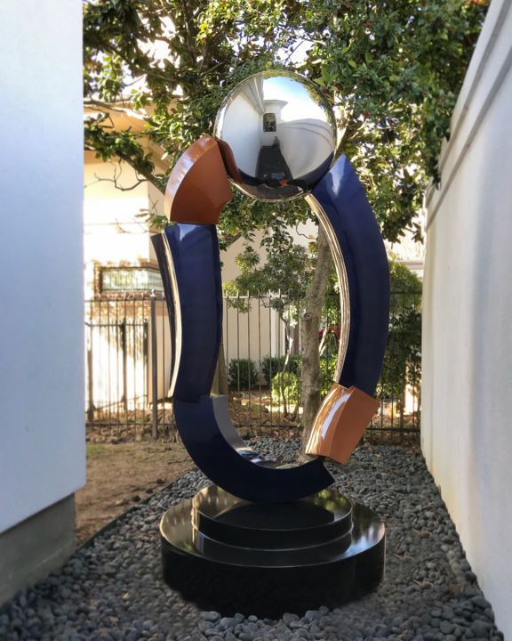 Garden Decoration Art Stainless Steel Metal Sphere Ball Abstract Sculpture