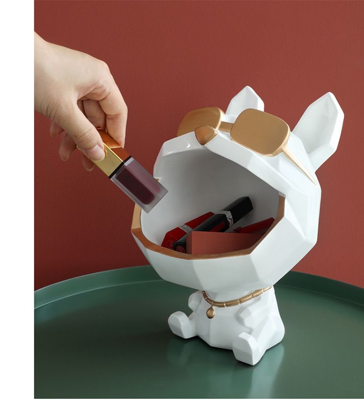 Geometrical Home Table Decoration Abstract and Realistic Resin Dog Animal