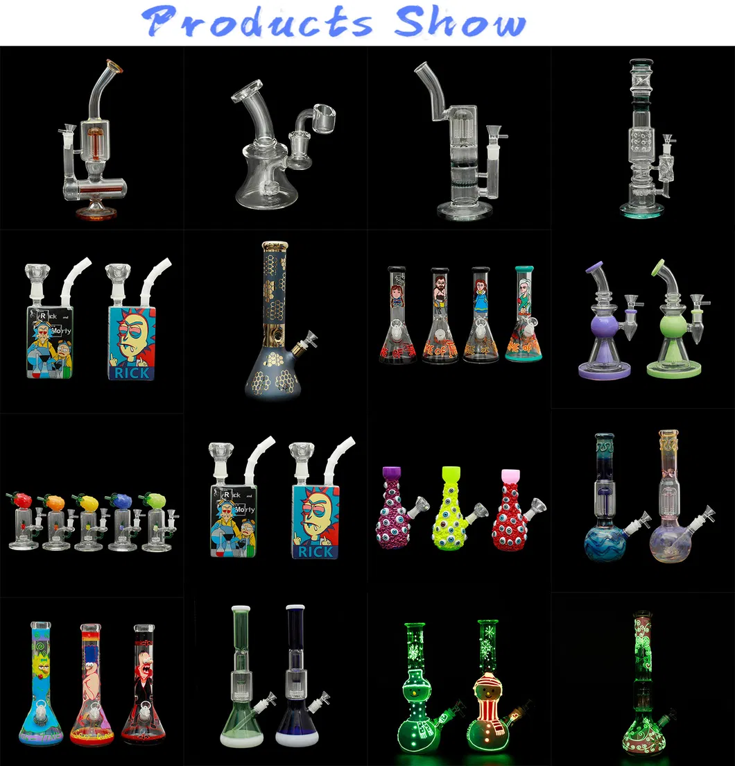 Glass Oil Burner Bubbler Multifunctional Cigarette Ring Offroad Bongs Smoking Rings for Pet Supply