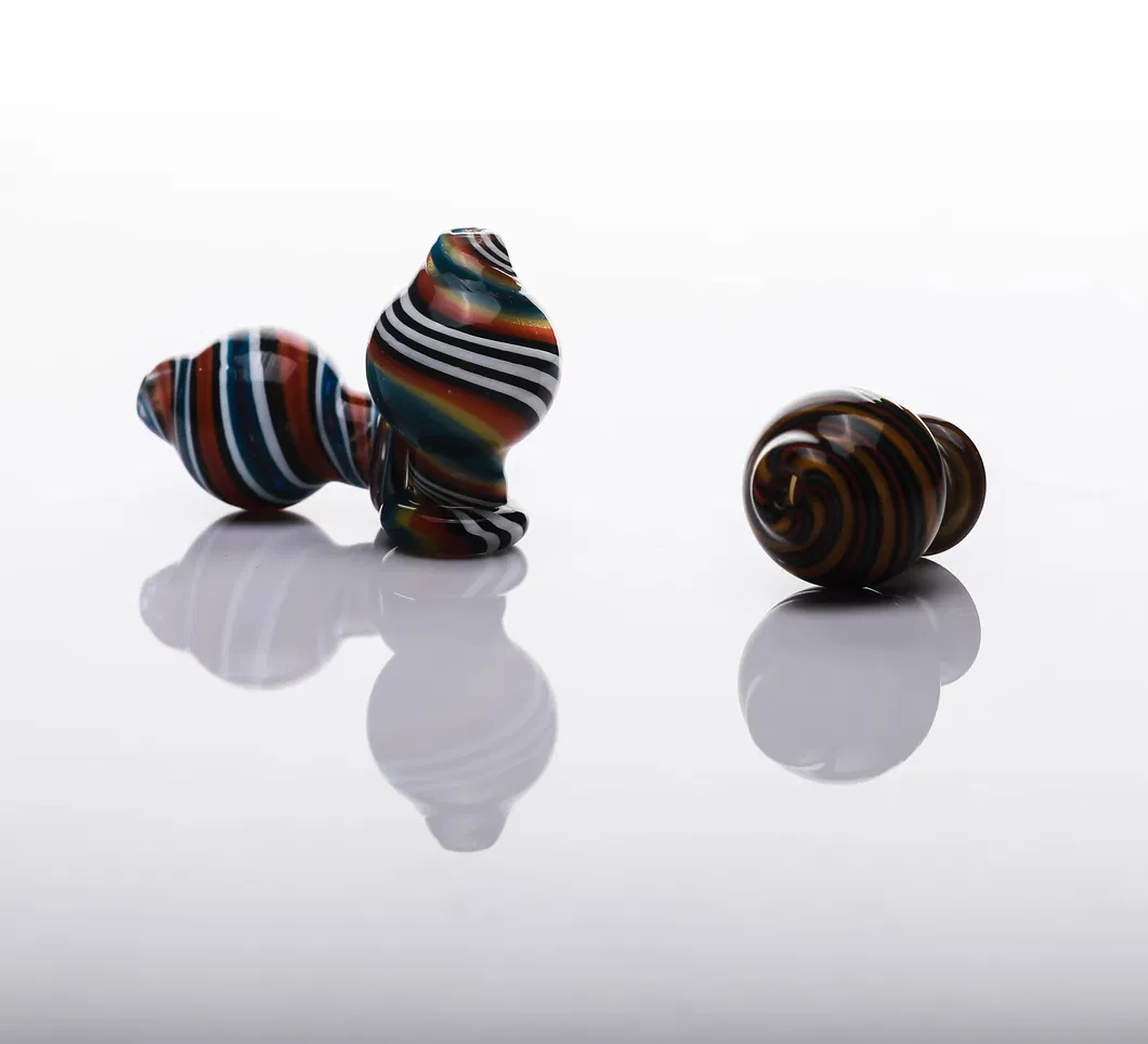 Glass Smoking Water Pipe Handblown Carb Cap