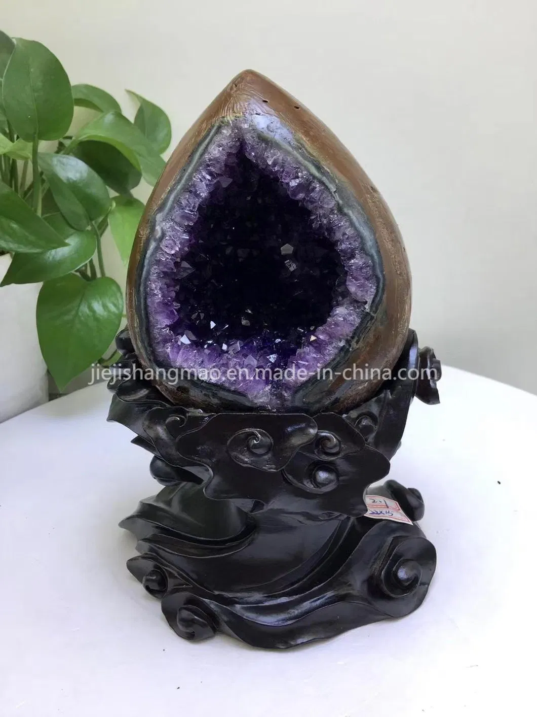 Gorgeous Decoration Amethyst Geodes Dinosaur Egg China Donghai Crystal