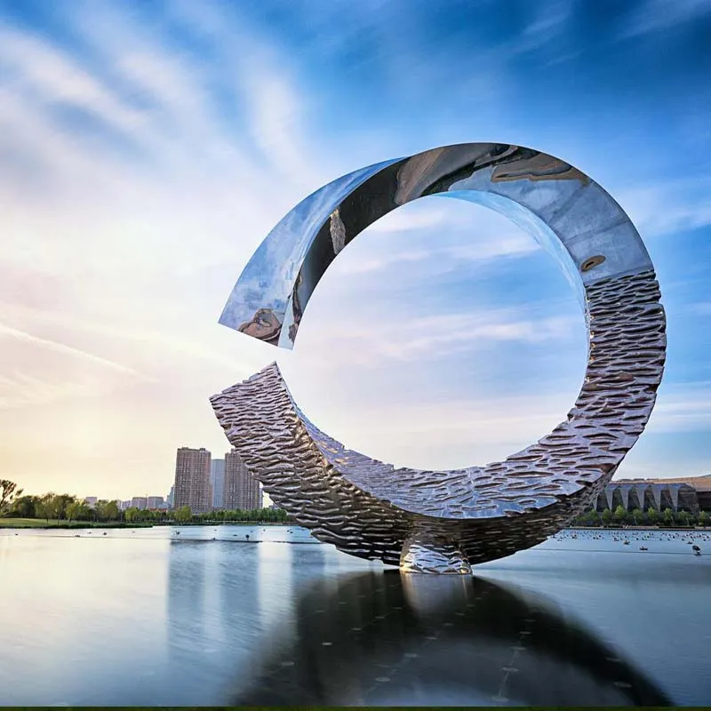 Guaranteed Quality Customized Garden Round Annulus Sculpture Outdoor Decoration