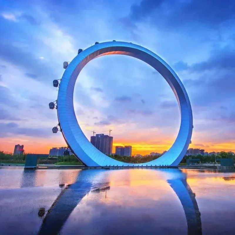 Guaranteed Quality Customized Garden Round Annulus Sculpture Outdoor Decoration