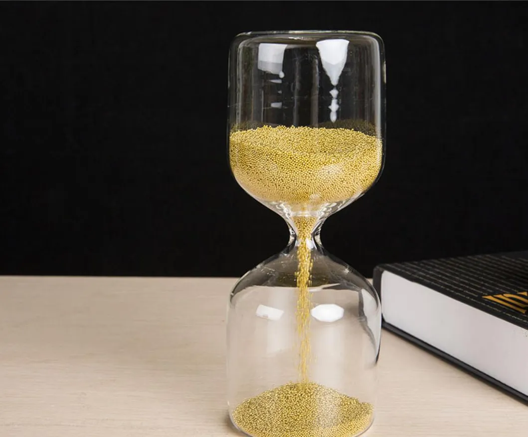 High Borosilicate Decorative Promotional Gift Table Clock Hourglass Sand Timer with Different Size