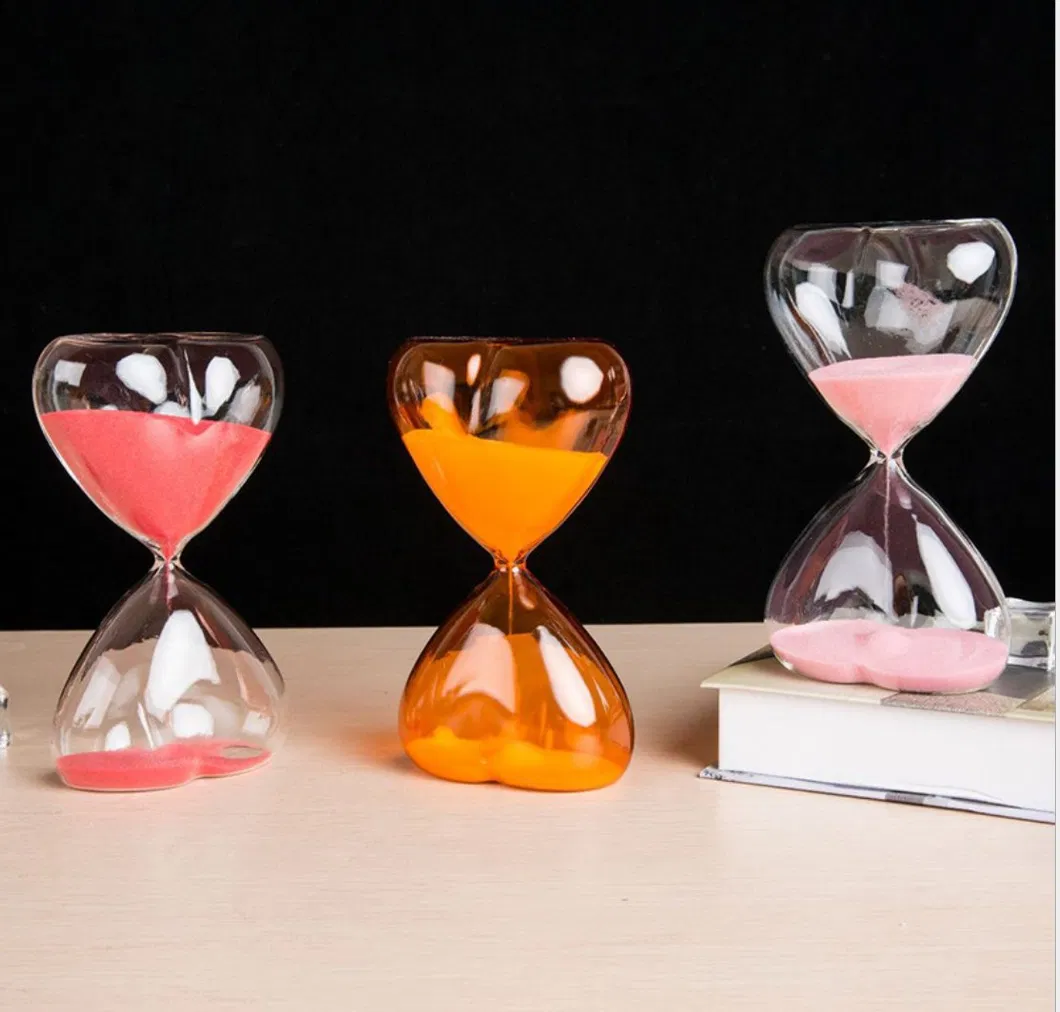 High Borosilicate Decorative Promotional Gift Table Clock Hourglass Sand Timer with Different Size