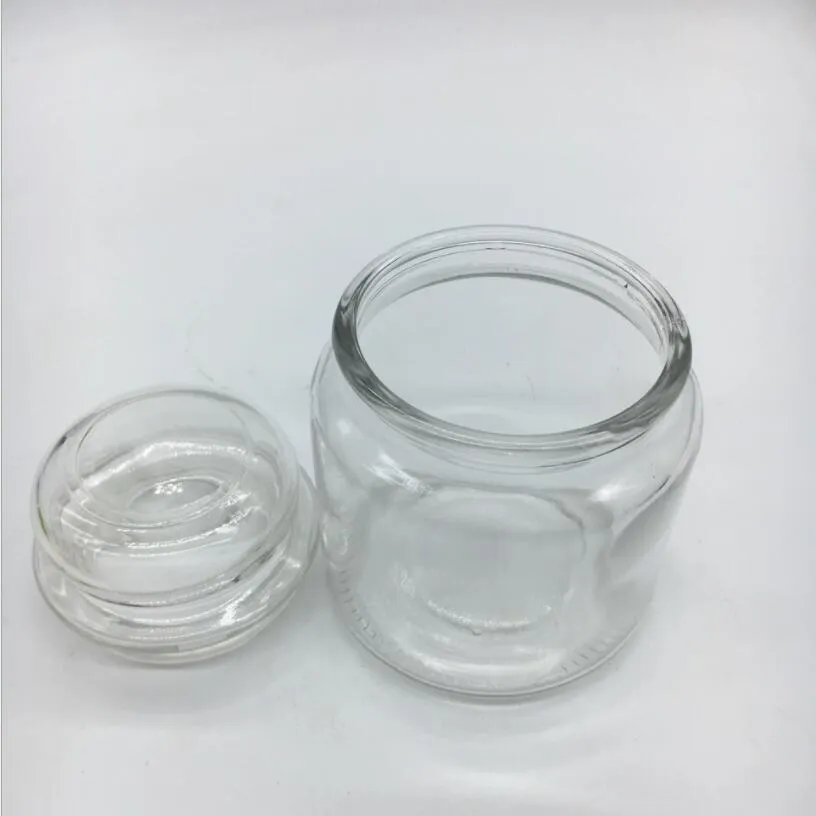 High Quality Clear Empty Candle Glass Holder 10 Oz Candle Jar with Glass Lid