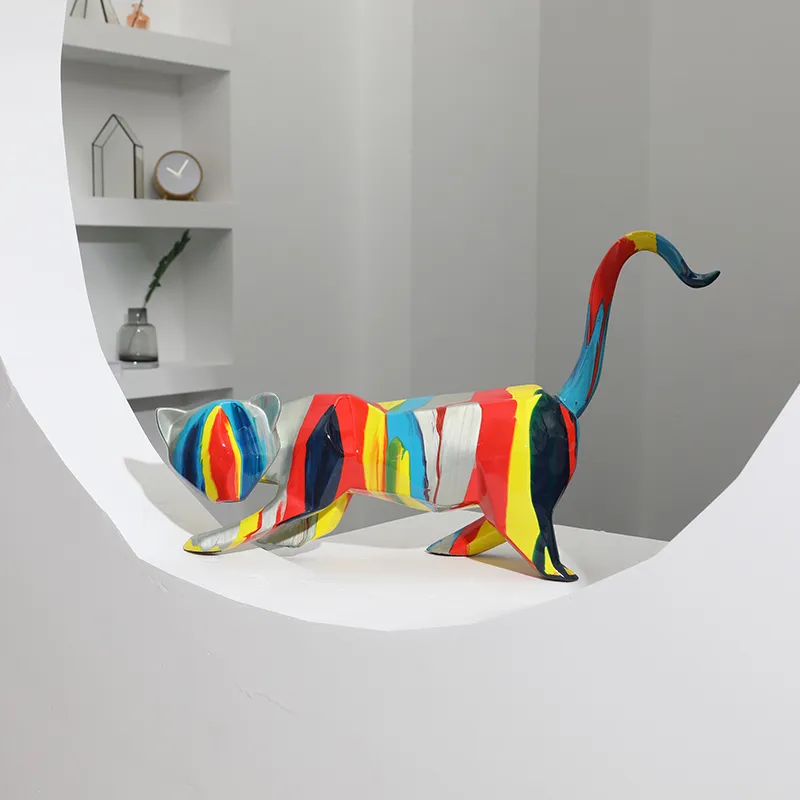 High Quality Stain Color Custom Angel Cat Living Room