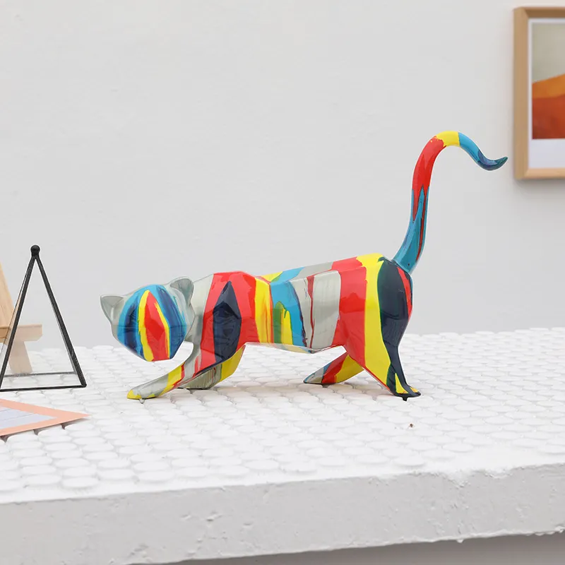 High Quality Stain Color Custom Angel Cat Living Room