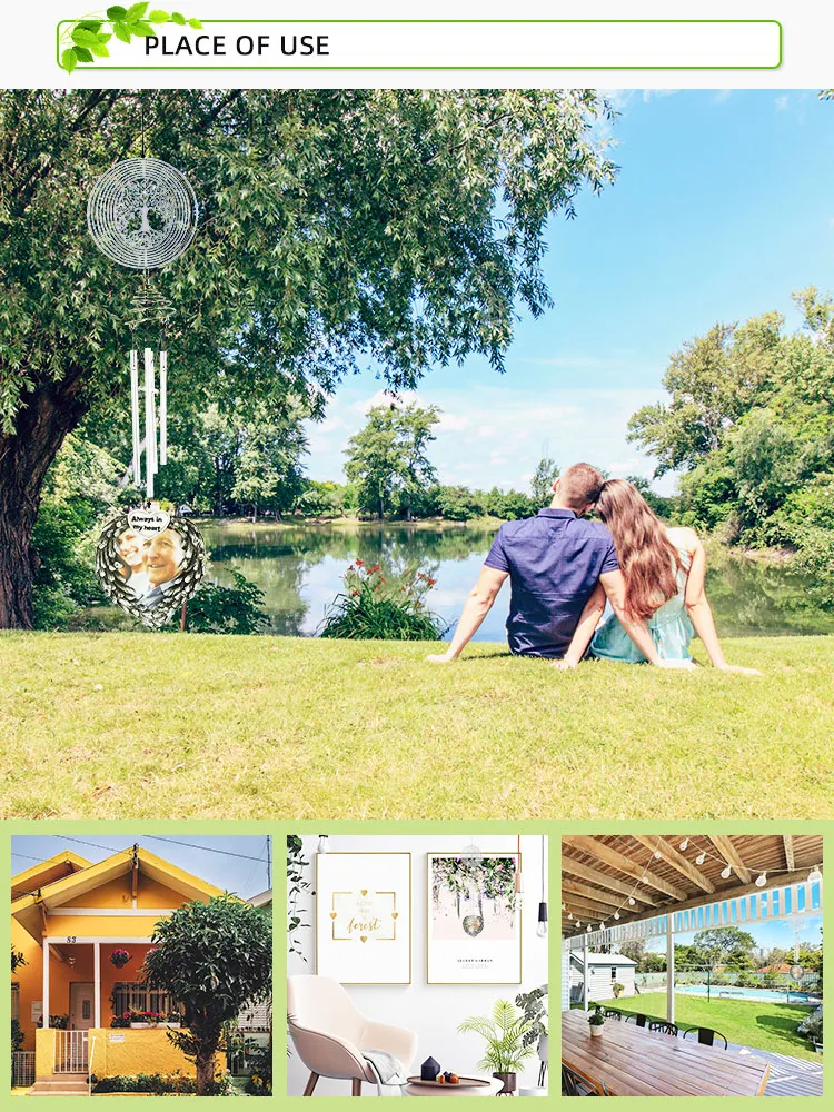 Home Decor Melody Cosmo 3D Animal Stainless Steel Metal Wind Spinner