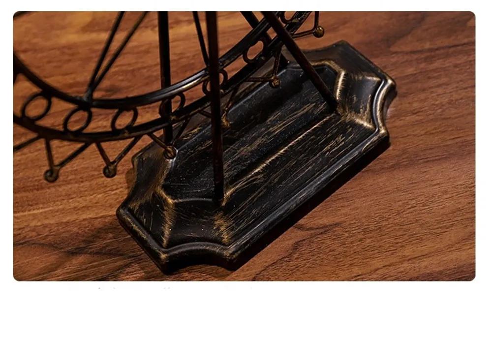 Home Decor Table Top Ornaments Metal Craft Ferris Wheel Decoration