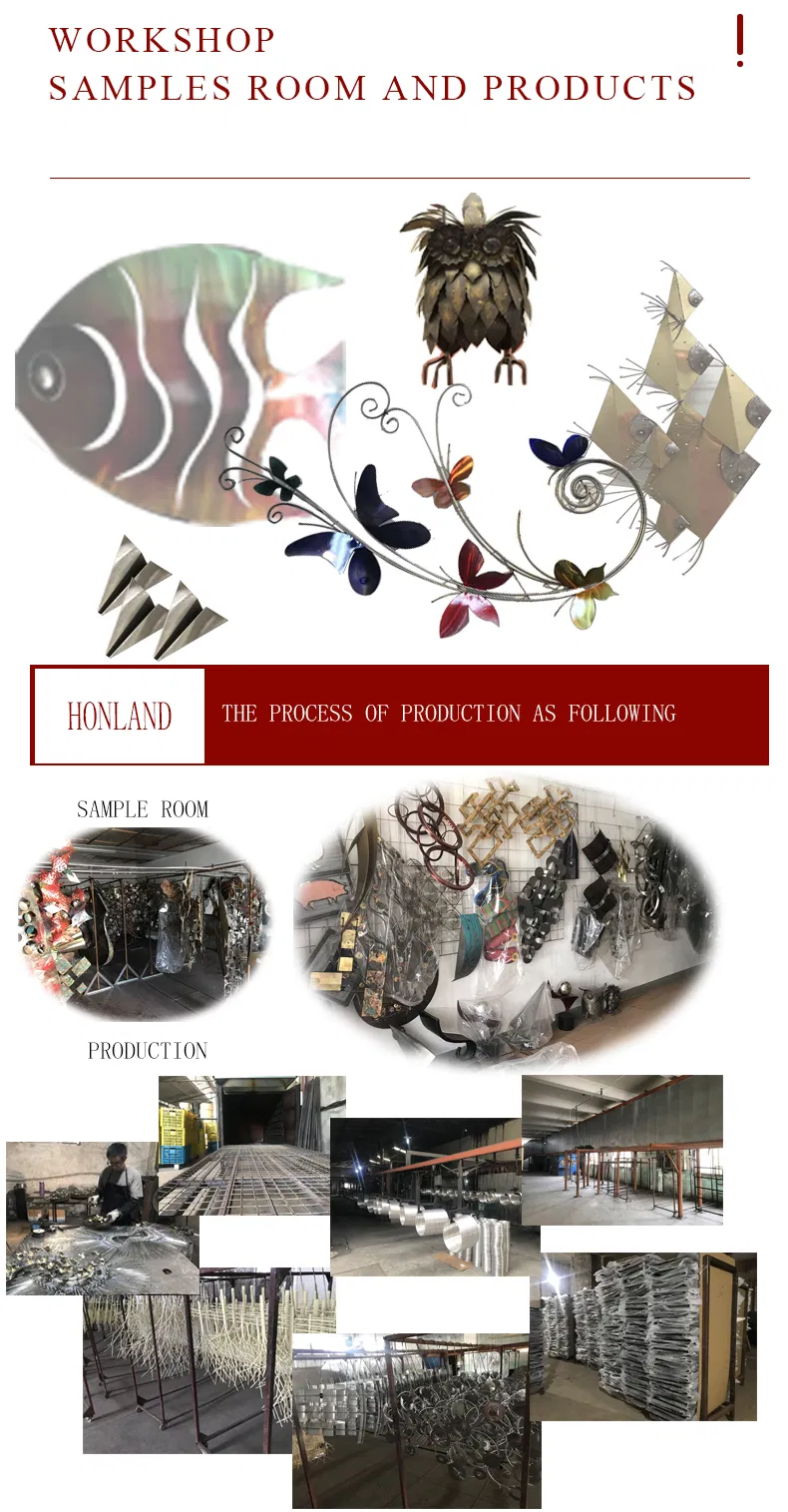 Home Decoration Handmade Ironwork Irregular Hollow Design Art Wall