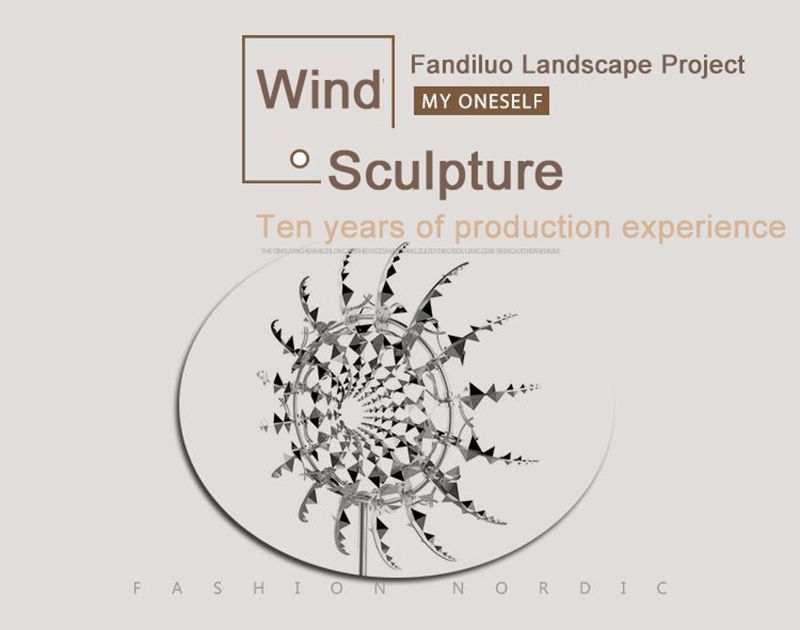 Home Decoration Metal Stainless Steel Wind Sculptures for Sale