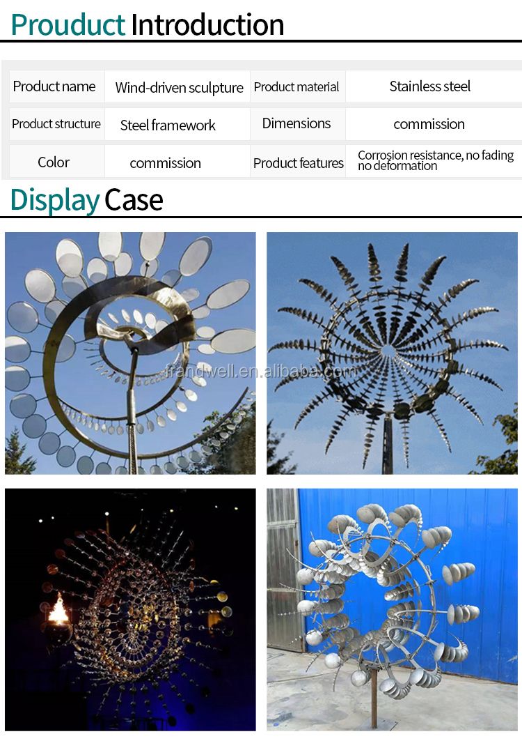 Home Decoration Metal Stainless Steel Wind Sculptures for Sale