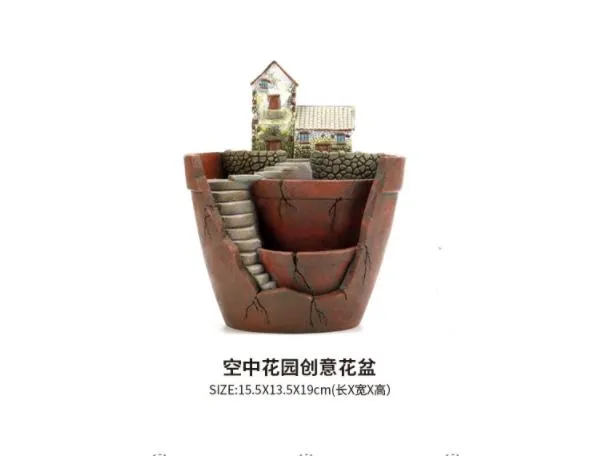 Home Sky Garden Creative Zakka Meaty Flowerpot Micro Landscape with Resin Craft Gifts-1