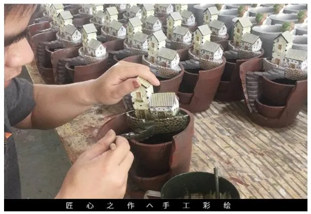 Home Sky Garden Creative Zakka Meaty Flowerpot Micro Landscape with Resin Craft Gifts-2