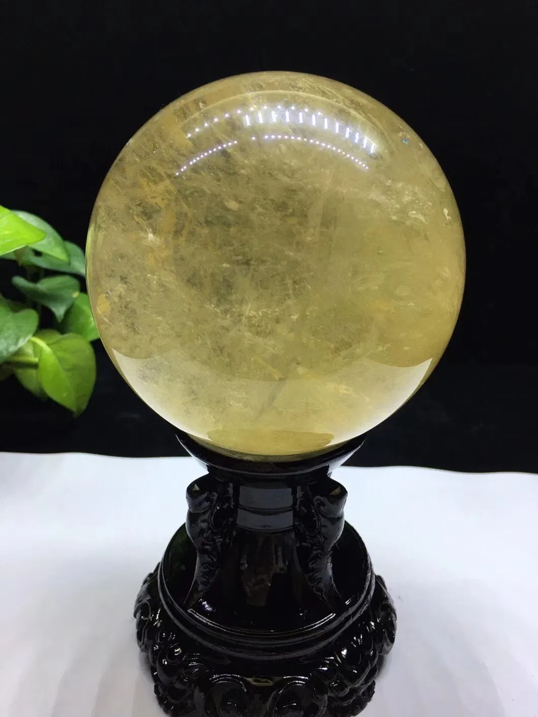 Hot Sale Citrine Sphere Natural Stone Yellow Crystal Ball