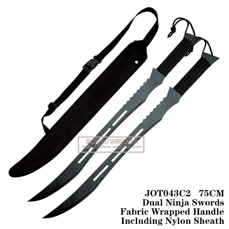 Hunting Knives Dual Ninja Sword Settactical Knives Fixed Blade Jot043c