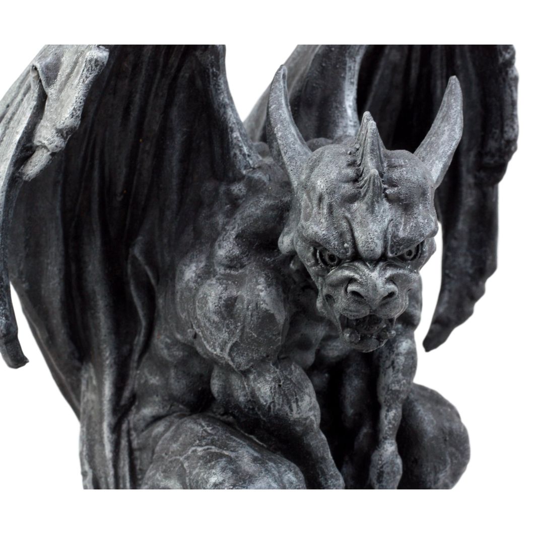 Large Cathedral Guardian Crouching Winged Gargoyle Statue for Home Decoration Home Furnishings