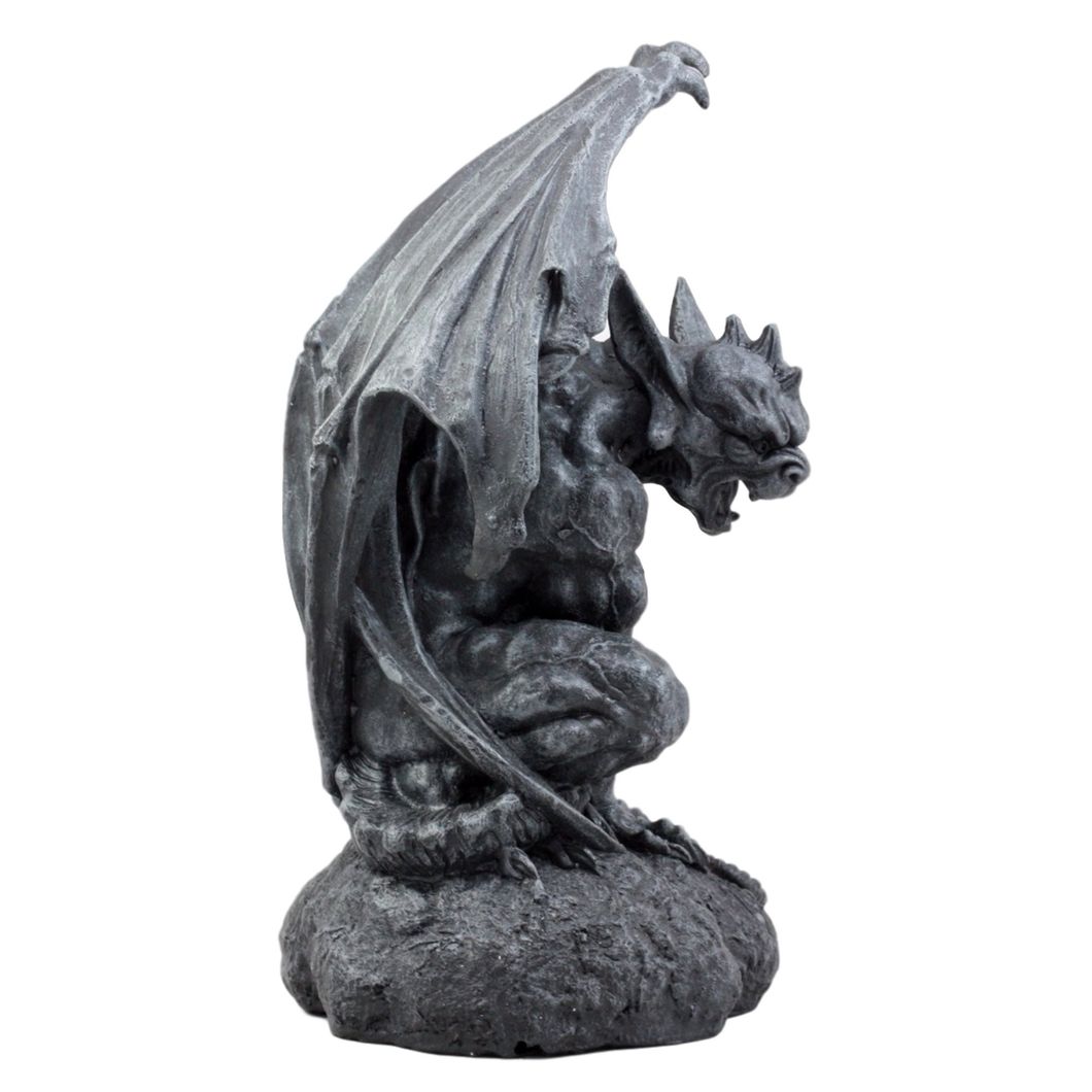 Large Cathedral Guardian Crouching Winged Gargoyle Statue for Home Decoration Home Furnishings