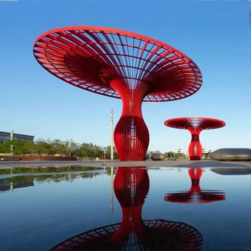 Large Size Abstract Metal Stainless Steel Sculpture for City Decoration