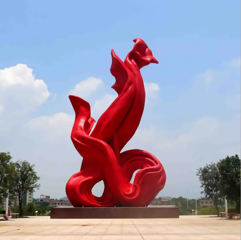 Large Size Abstract Metal Stainless Steel Sculpture for City Decoration