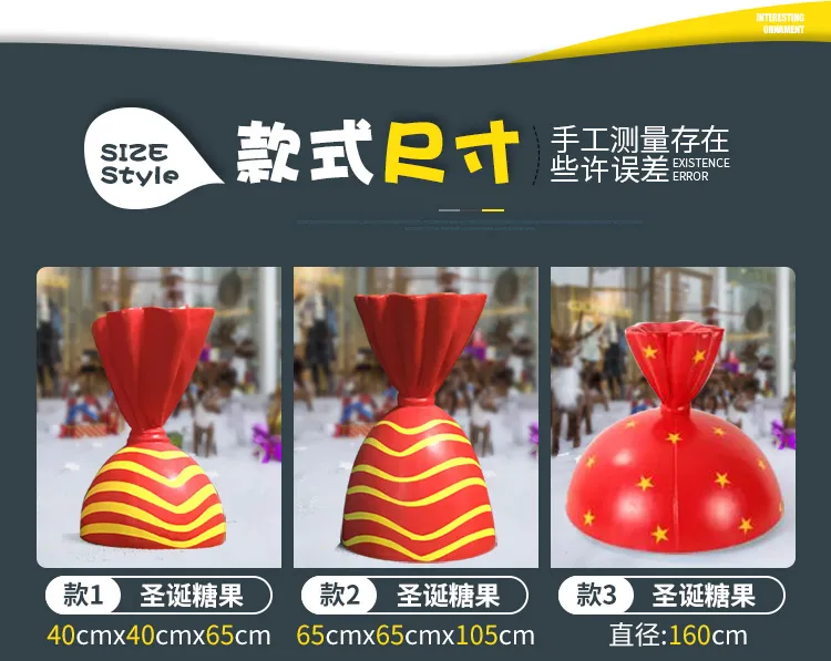Life Size Fiberglass Lollipop Sculpture Resin Candy Donuts Statue for Interactive Props