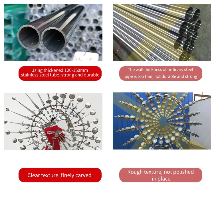 Metal Kinetic Wind Spinner Sculpture for Garden Decoration