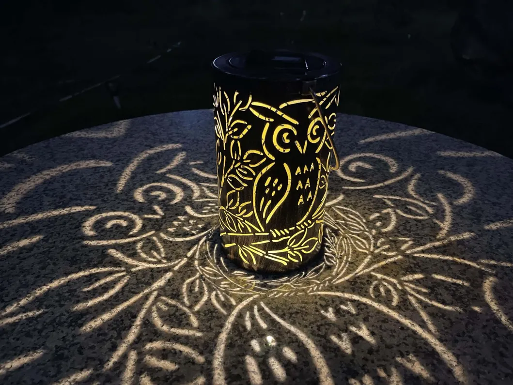 Metal Lantern Decoration with LED Solar Light Garden Solar Lights