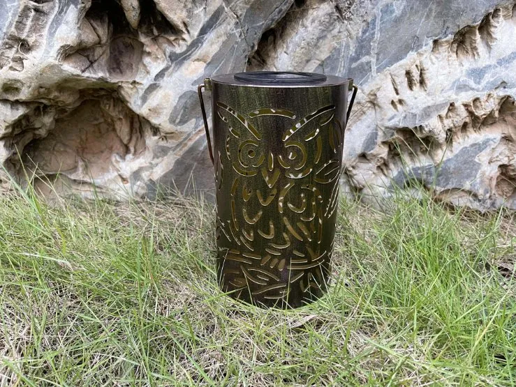 Metal Lantern Decoration with LED Solar Light Garden Solar Lights