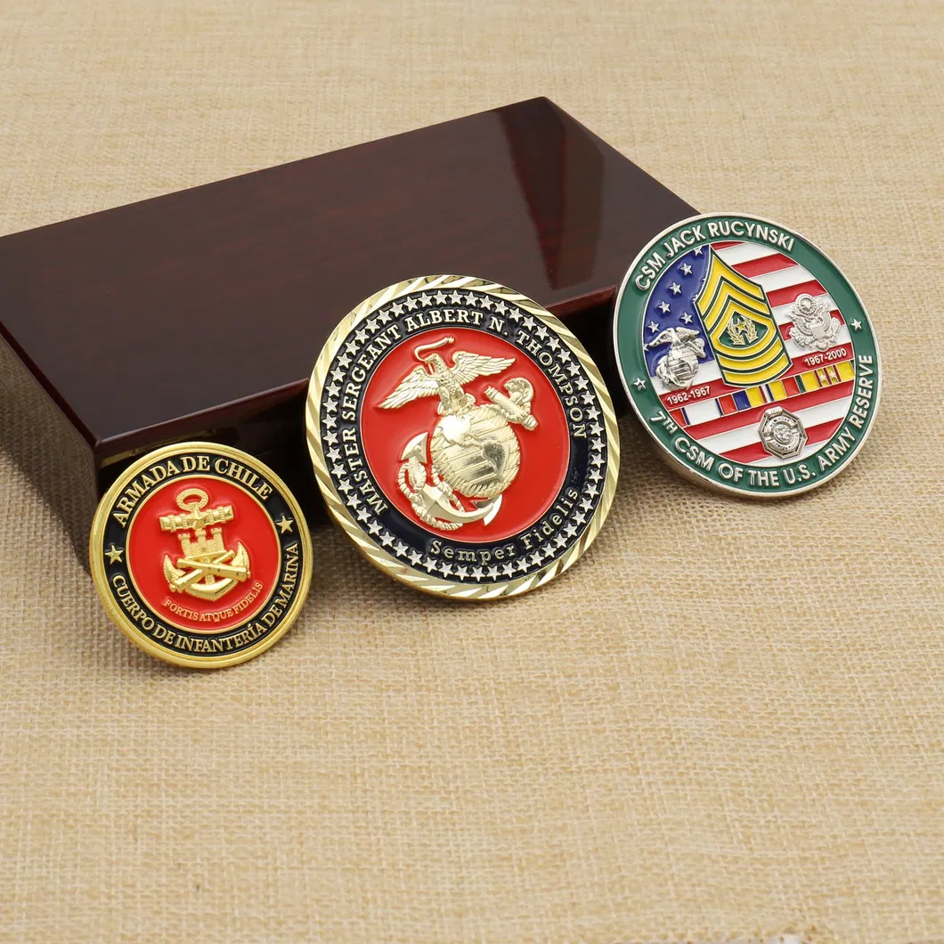 Metal Souvenir Medal Navy Marine Corps Military Air Force 3D Challenge Coin for Promotional Gift