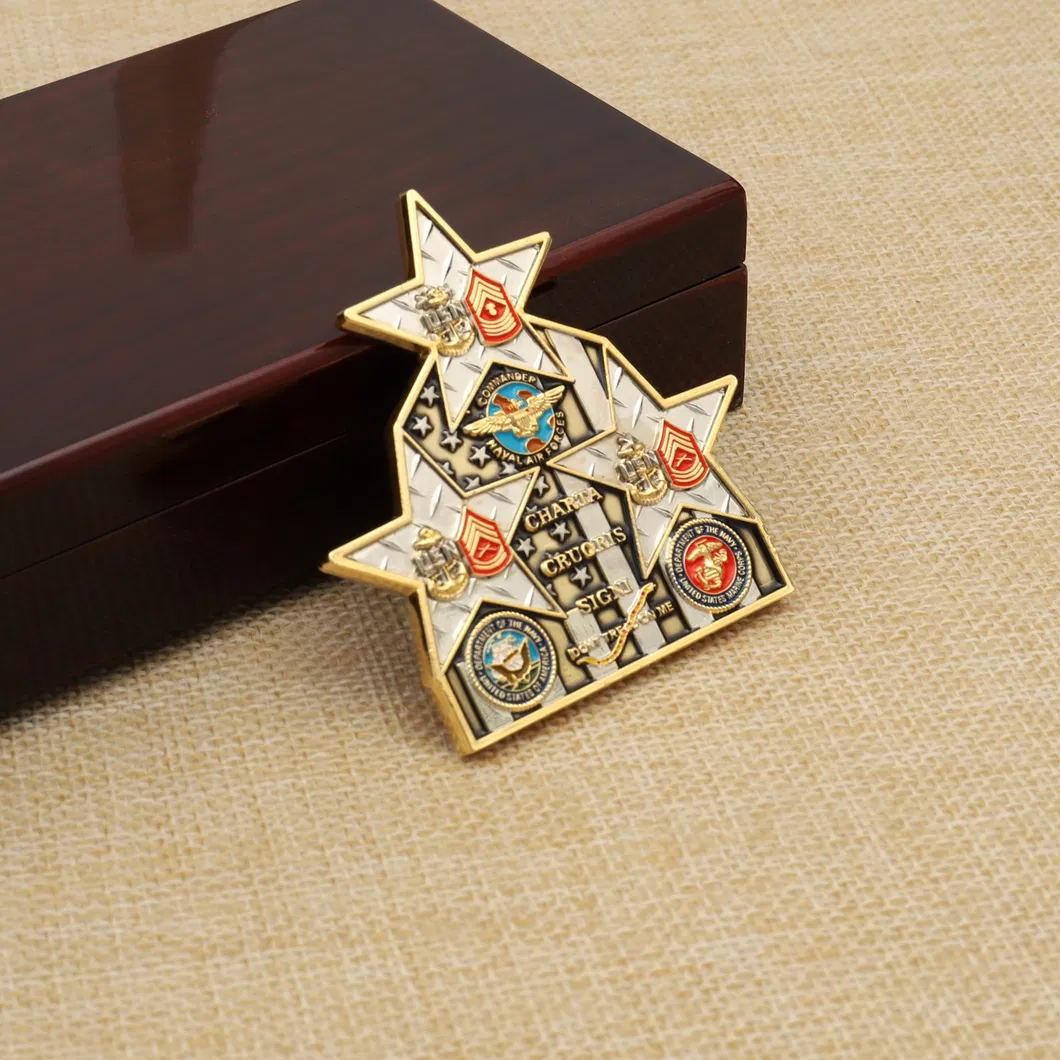 Metal Souvenir Medal Navy Marine Corps Military Air Force 3D Challenge Coin for Promotional Gift