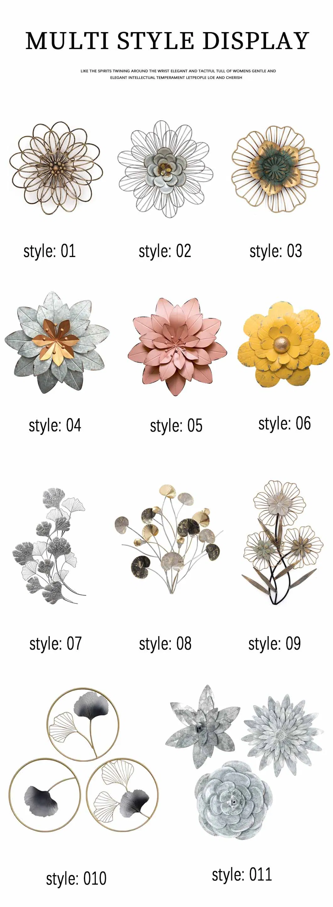 Metal Wall Decoration with Customized