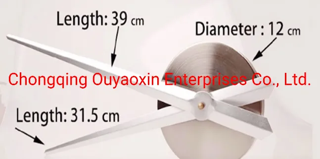 Mirror Stickes Frameless Large Roman Numerals Wall Clock