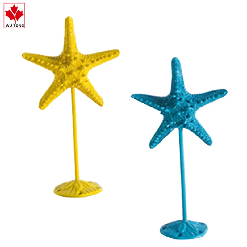 Mixed Color Custom Resin Finger Starfish for Home Decoration
