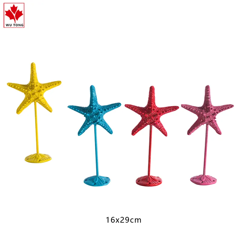 Mixed Color Custom Resin Finger Starfish for Home Decoration