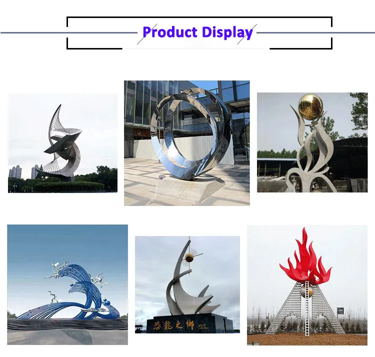 Modern Design Metal Stainless Steel Sculpture with Factory Price