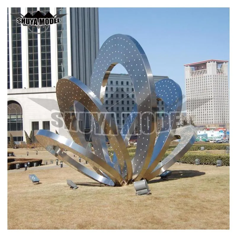 Modern Large Stainless Steel Hollow Sphere Sculpture for Garden Decoration